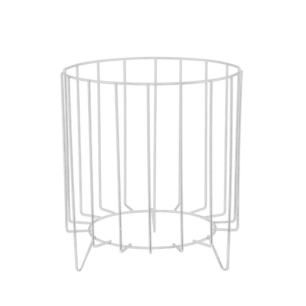 white wire pot stand