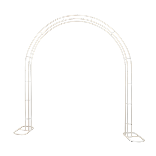 white wire wedding arch 