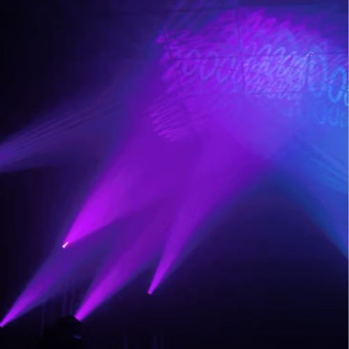 Purple moving head patterns