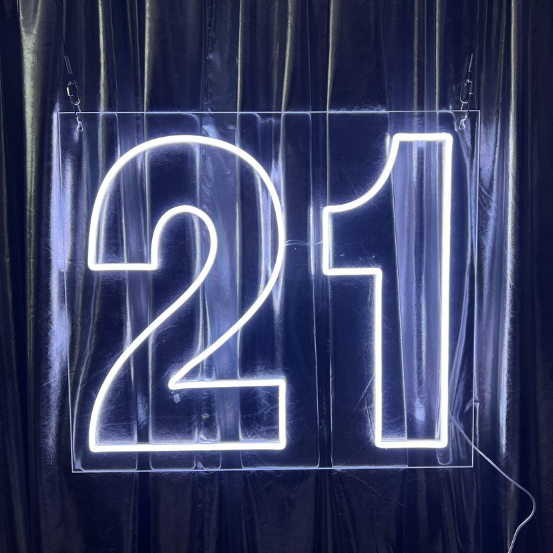 Neon Sign - 21 (white)