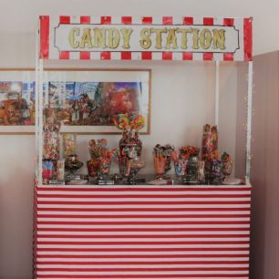 vintage circus candy station