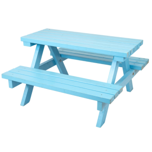 Blue Kids Picnic Table