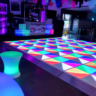 rainbow led dancefloor