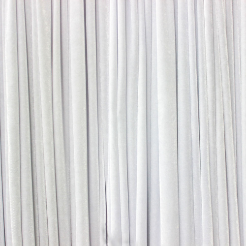 white velvet drape