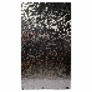 silver sequin panel