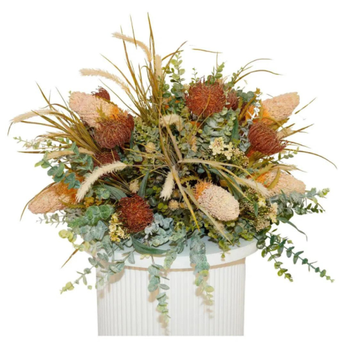 native floral table centrepiece