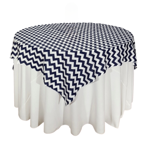 chevron table overlay black and white